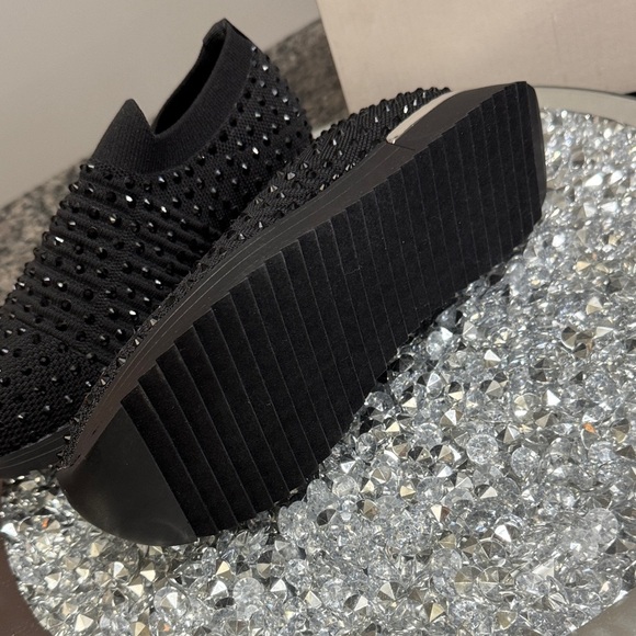 Kenneth Cole Reaction Cameron Jewel Black Slip-On jogger sneakers NEW 7.5 main image 12